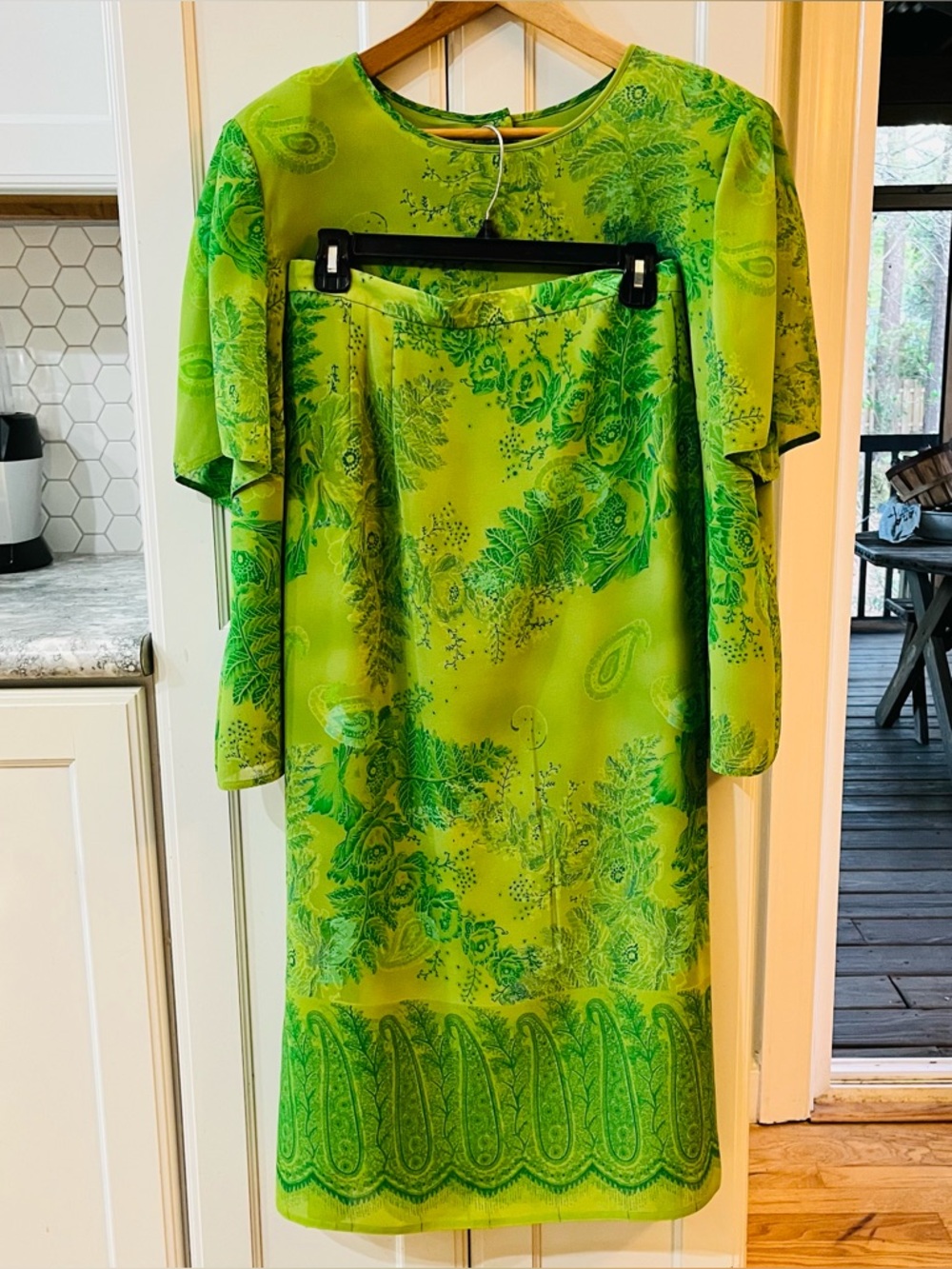2 pc Plaza South Woman 22W maxi skirt & top. Vintage. Wedding, church, reunion.